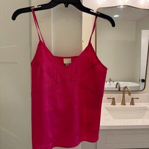 Silk pink camisole